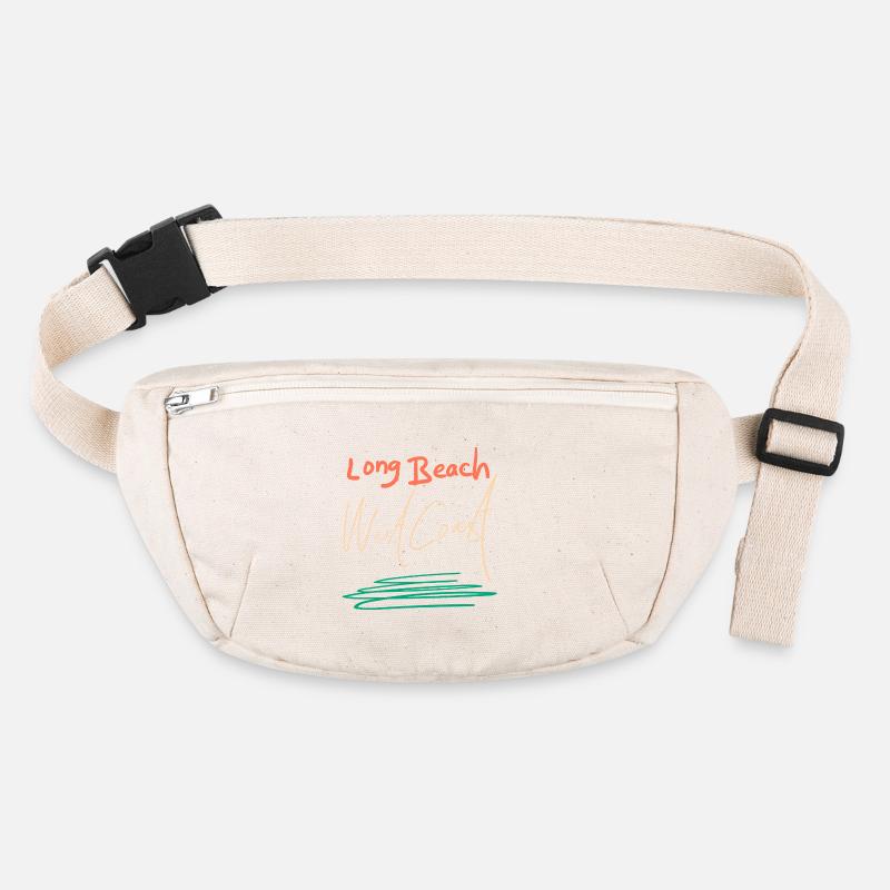 Long Beach West Coast Retro Sunset California Vibe Stanley/Stella recycled Hip Bag 
