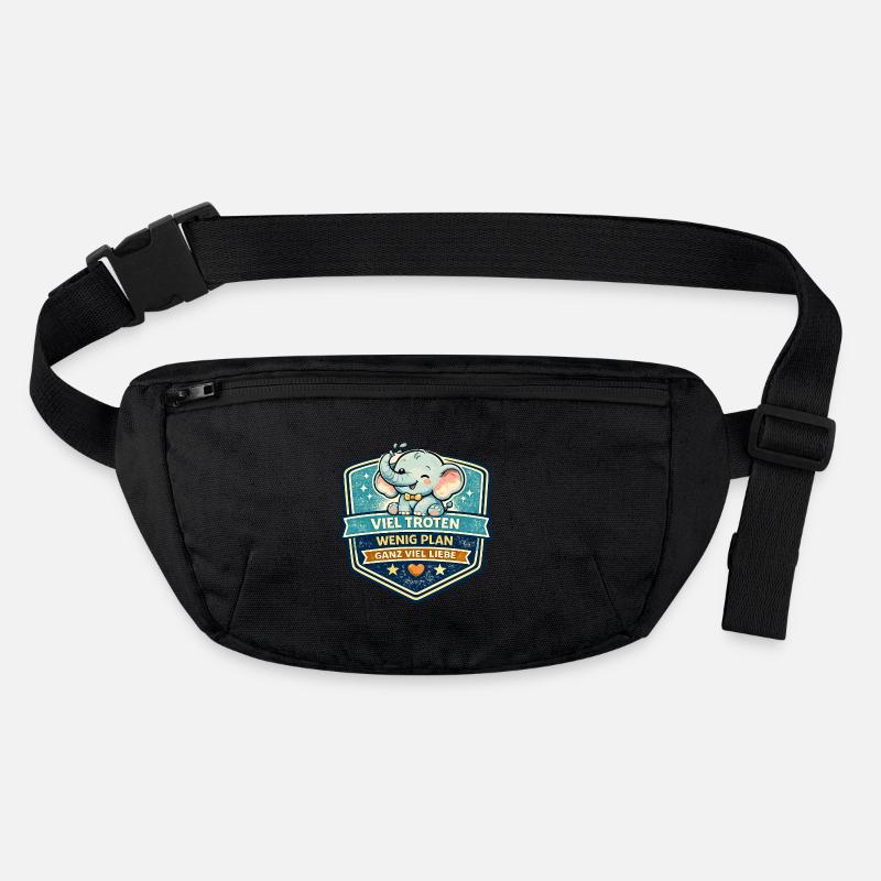 Süßer Elefanten-Patch mit Motto Stanley/Stella recycelte Gürteltasche