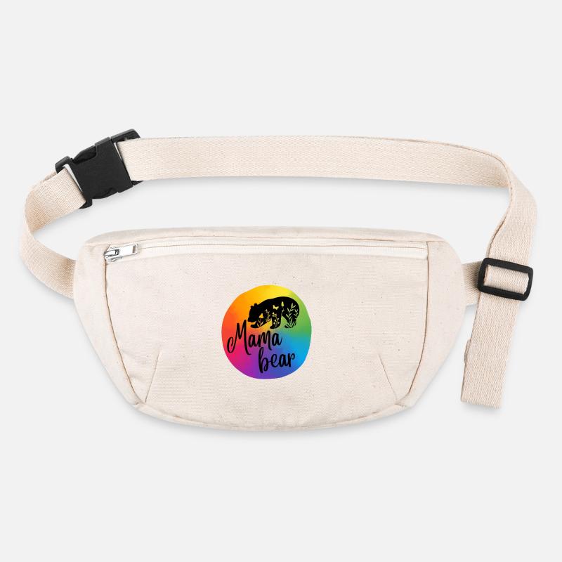 Mamabear, rainbow Stanley/Stella recycled Hip Bag 