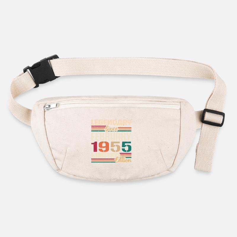 February 1955 Birthday Present February 1955 Stanley/Stella recycled Hip Bag 
