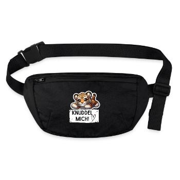 Câline-moi mignon bébé tigre - Sac banane recyclé Stanley/Stella - noir - Devant