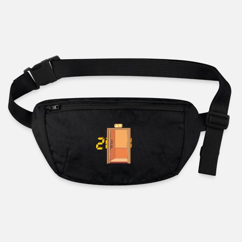 HIER STEIGE ICH EIN - Stanley/Stella recycelte Gürteltasche - Schwarz
