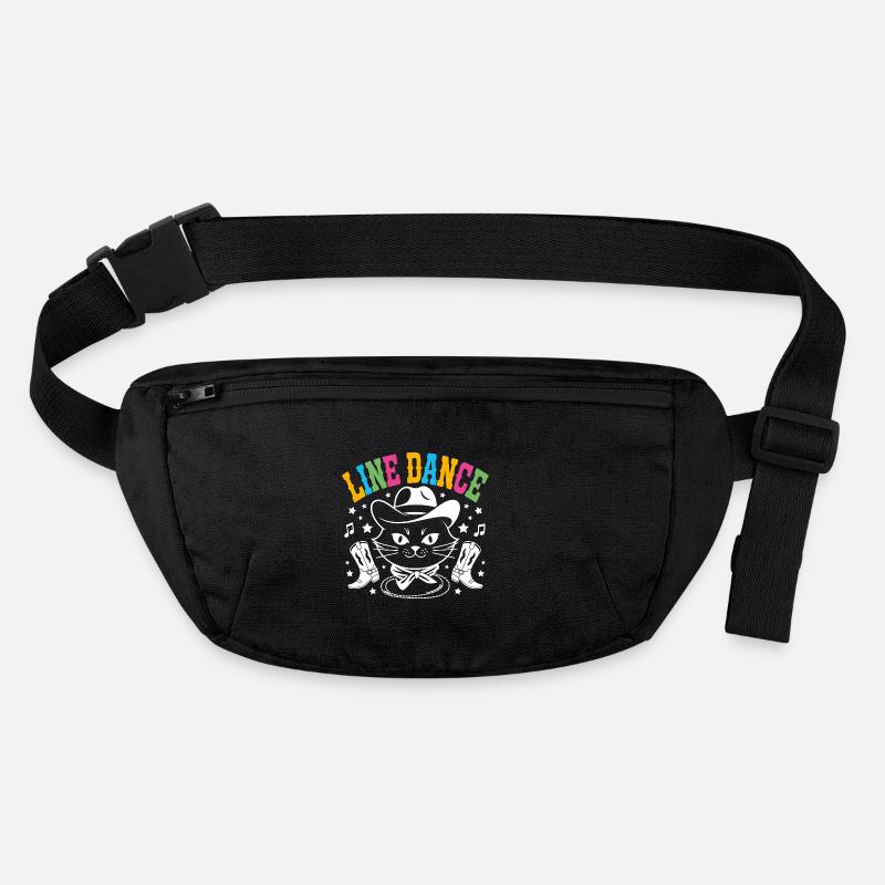 Ich liebe meine Katze und Line Dance Stanley/Stella recycelte Gürteltasche