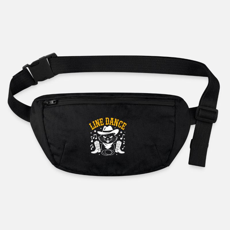 Ich liebe meine Katze und Line Dance Stanley/Stella recycelte Gürteltasche
