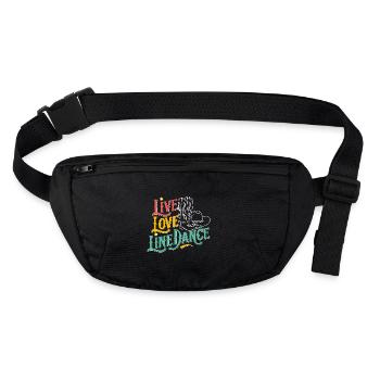 Vie Amour Danse en ligne Danse Sport - Sac banane recyclé Stanley/Stella - noir - Devant