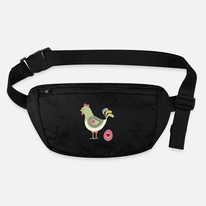 Chicken with easter egg Stanley/Stella recycled Hip Bag 