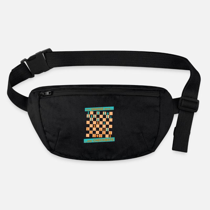 The ORANGE move ... and CHECKMATE - Greek Stanley/Stella recycled Hip Bag 
