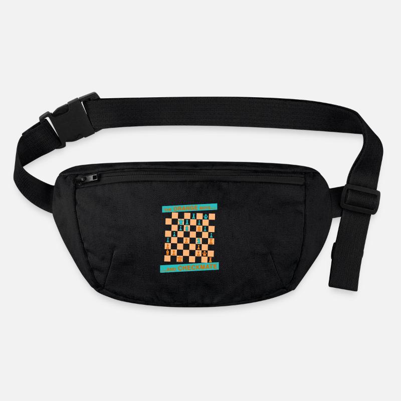 The ORANGE move ... and CHECKMATE - Canton Stanley/Stella recycled Hip Bag 