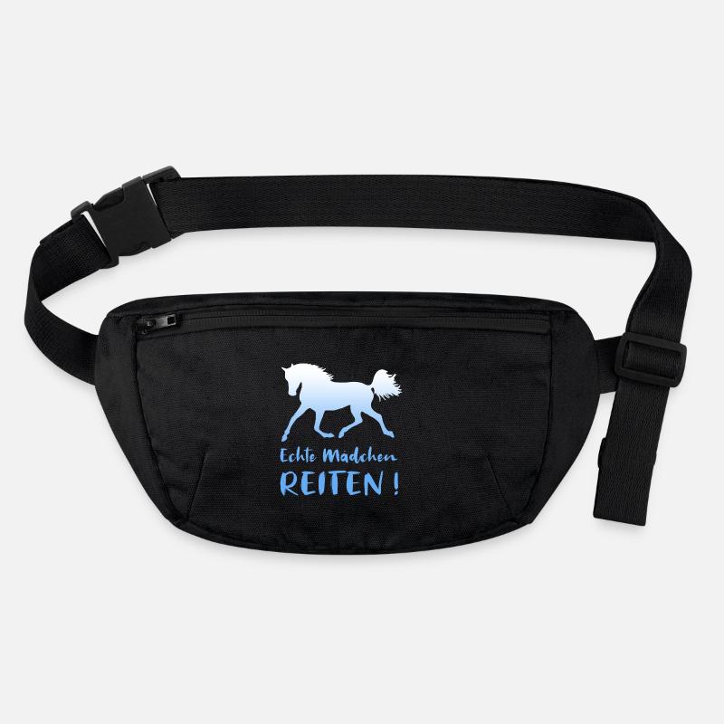 Echte Mädchen Reiten Pferde Reiterin Geschenk Stanley/Stella recycelte Gürteltasche