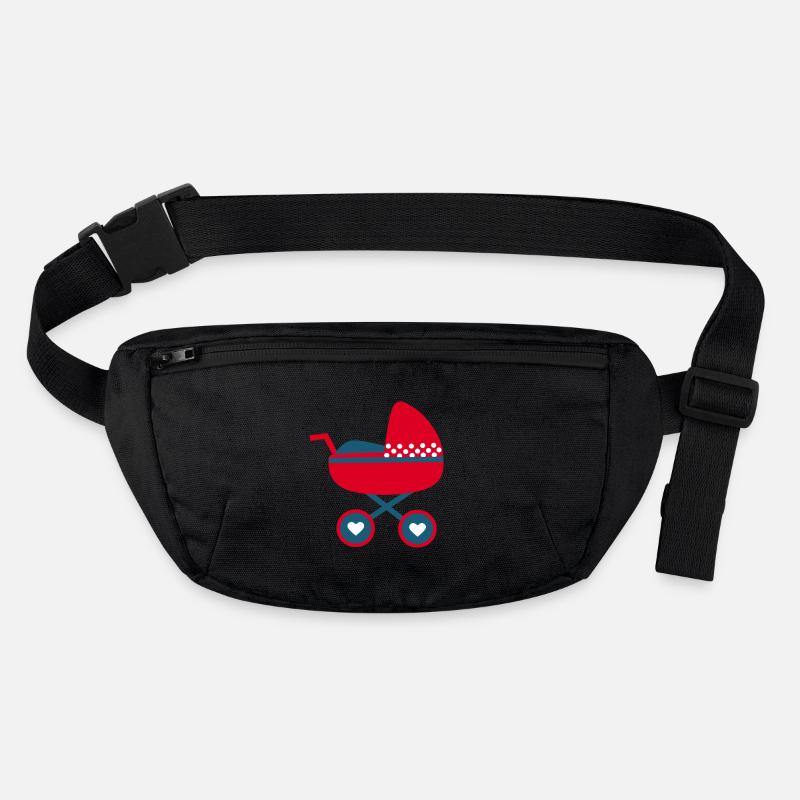 Geburt Baby 2025 Geschenk Geschenkidee Stanley/Stella recycelte Gürteltasche
