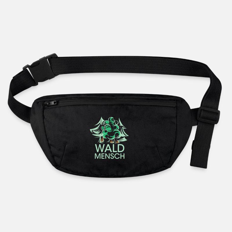 Waldmensch Logo Wald Baum Bäume Logo icon Natur Stanley/Stella recycelte Gürteltasche