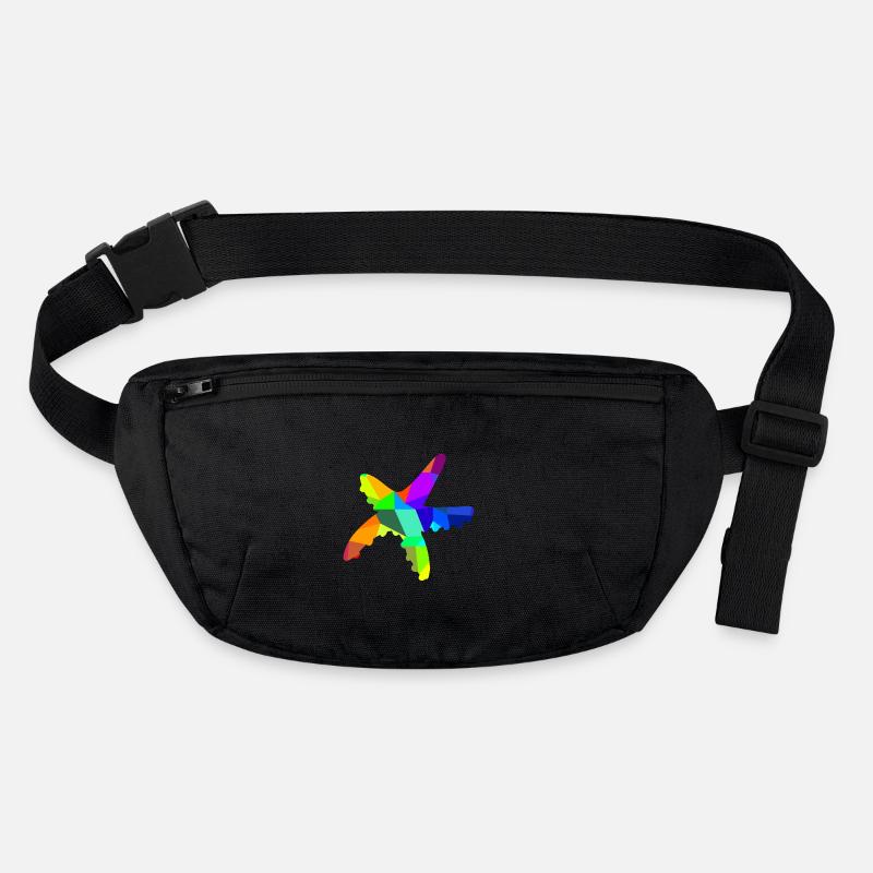 Starfish Diver Rainbow Animals Polygon Stanley/Stella recycled Hip Bag 