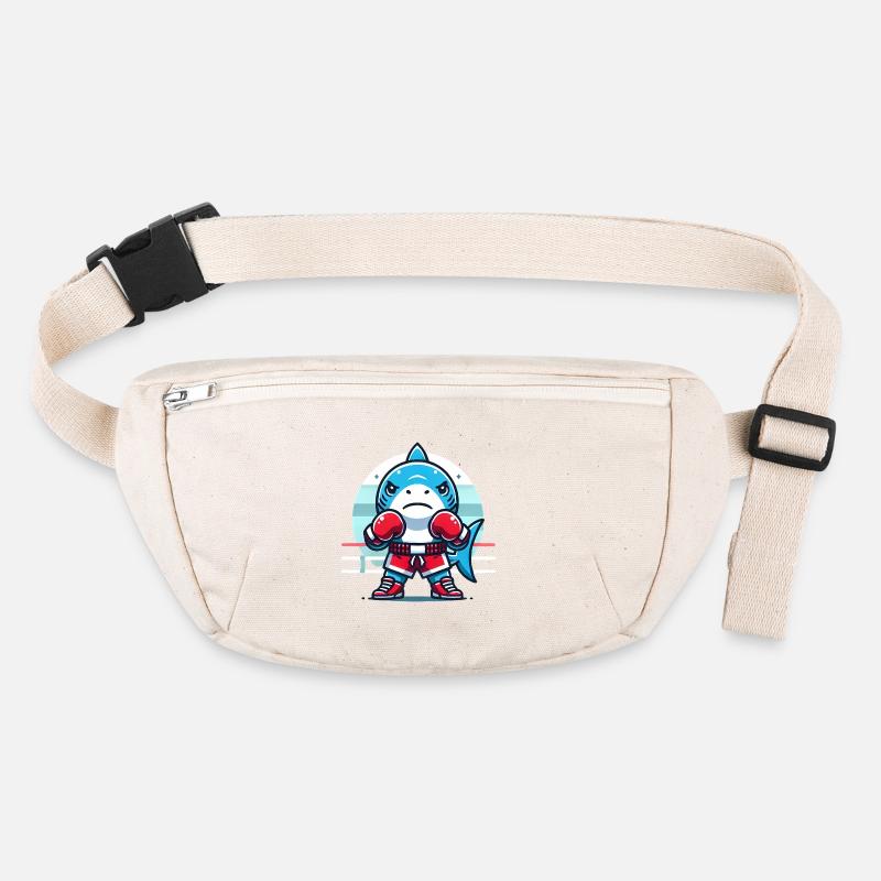 Requin Boxe Champion Dessin Animé Design Sac banane recyclé Stanley/Stella