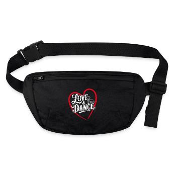 Ready for Line Dance Stomp Down - Stanley/Stella recycled Hip Bag  - black - Front