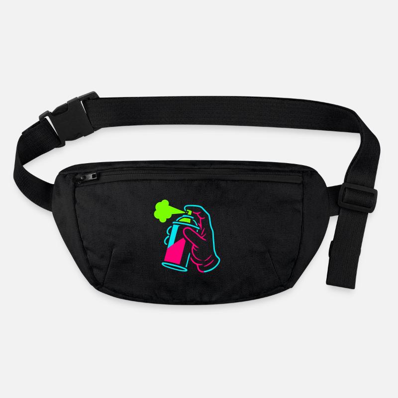 Boîte à graffitis dans le style pop art Sac banane recyclé Stanley/Stella