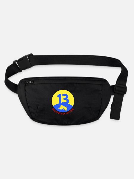 13 Bouches-du-Rhône - Stanley/Stella recycled Hip Bag  - black - Front
