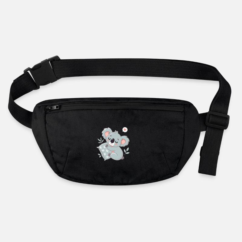 Koala Süßes Lesen und Umarmungen Stanley/Stella recycelte Gürteltasche
