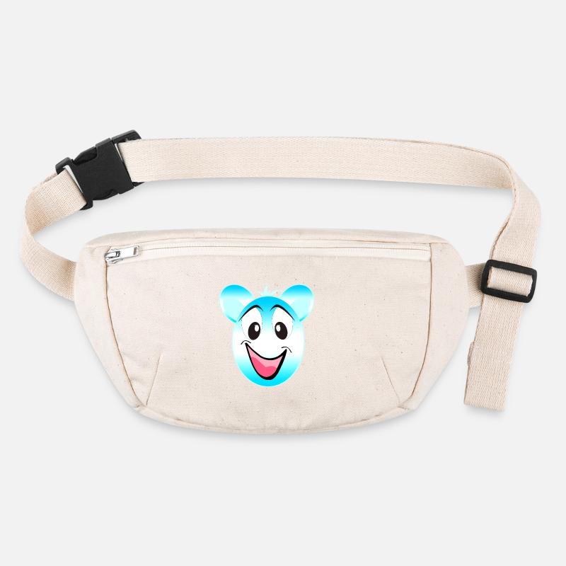 Cheerful Blue White Bear Mascot Stanley/Stella recycled Hip Bag 