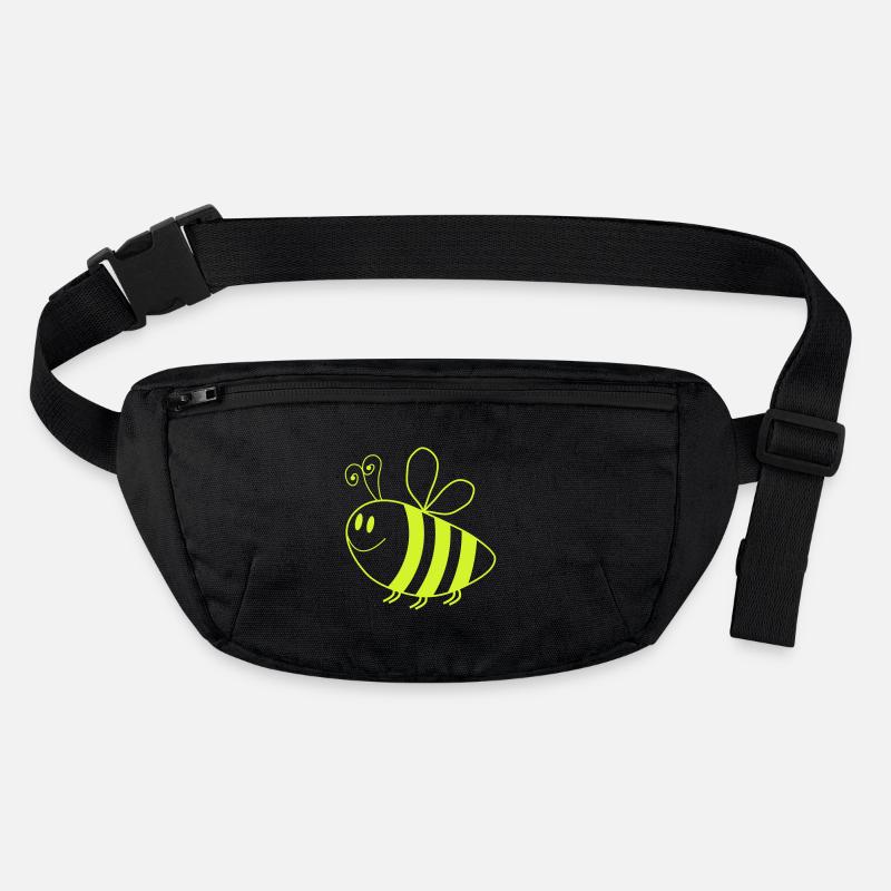 Abeille Lumineuse – Dessin animé vert néon Sac banane recyclé Stanley/Stella
