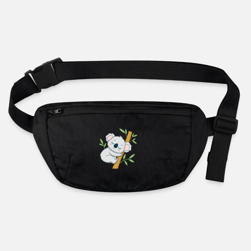 Sleeper koala on a branch Stanley/Stella recycled Hip Bag 