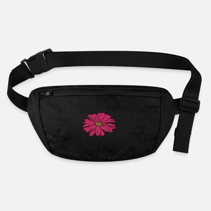 Blume Blüte rot violett Stanley/Stella recycelte Gürteltasche
