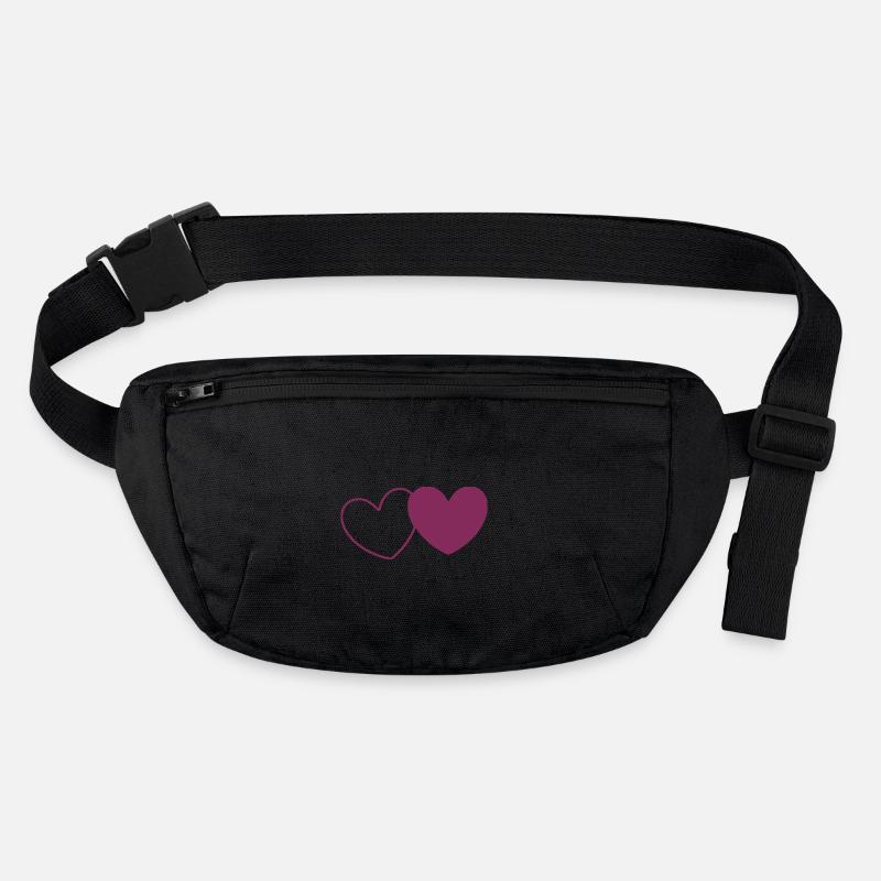 Valentinstag Herz violett Stanley/Stella recycelte Gürteltasche