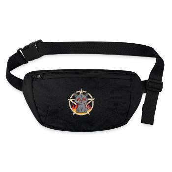 Satans Petit Enfer Ronronner Chat - Sac banane recyclé Stanley/Stella - noir - Devant