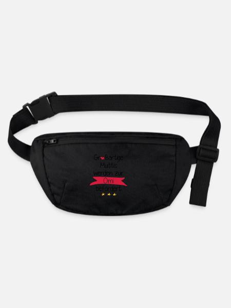 Großartige Muttis - Stanley/Stella recycelte Gürteltasche - Schwarz - Vorne