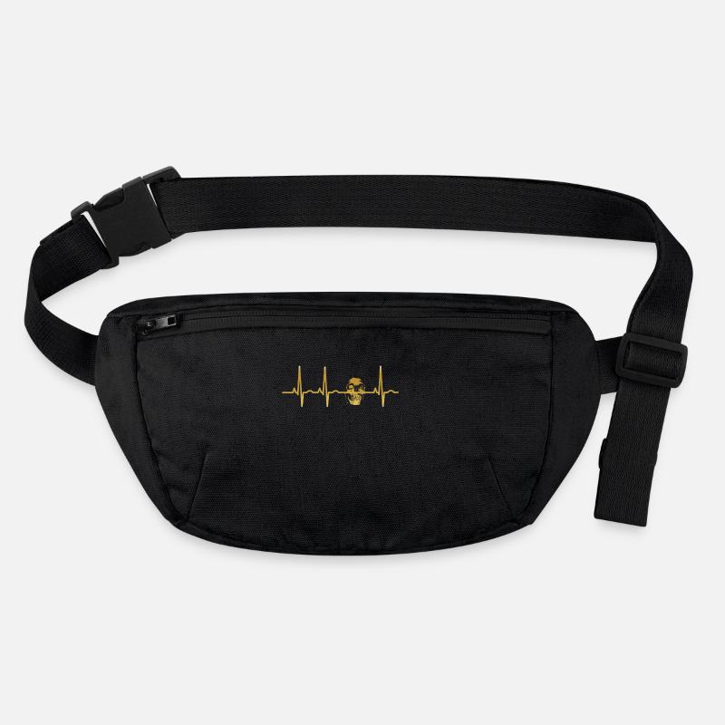 évolution du rythme cardiaque ECG crâne crâne bonez 187 Sac banane recyclé Stanley/Stella