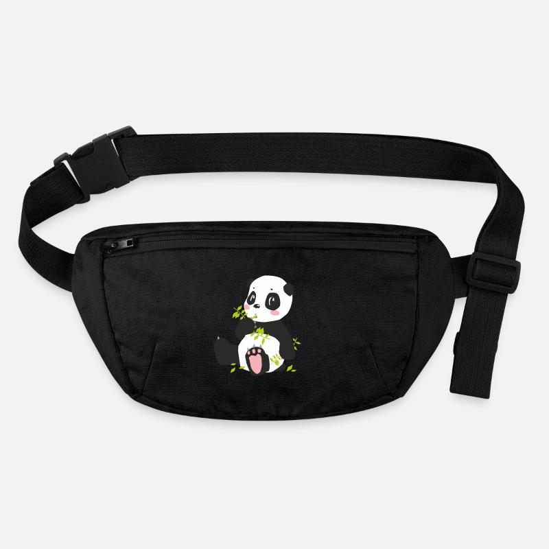 der niedliche Panda Stanley/Stella recycelte Gürteltasche
