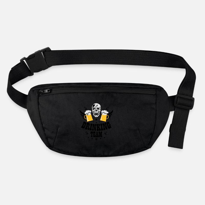 83 Totenkopf Skull 2 Bier DRINKING TEAM Beer Stanley/Stella recycelte Gürteltasche