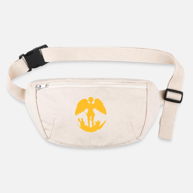 drawing Saint Michael slaying the demon Stanley/Stella recycled Hip Bag 