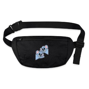Koala Koalas - Sac banane recyclé Stanley/Stella - noir - Devant