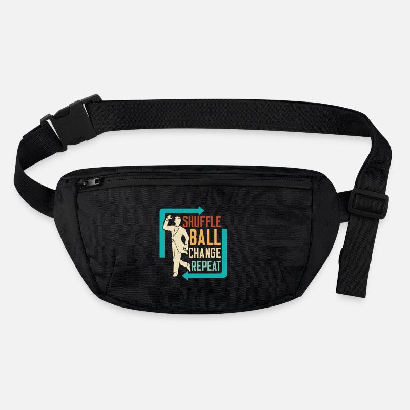 Shuffle, Ball, Change, Repeat Tap Dance Tap Dancer Stanley/Stella recycled Hip Bag 