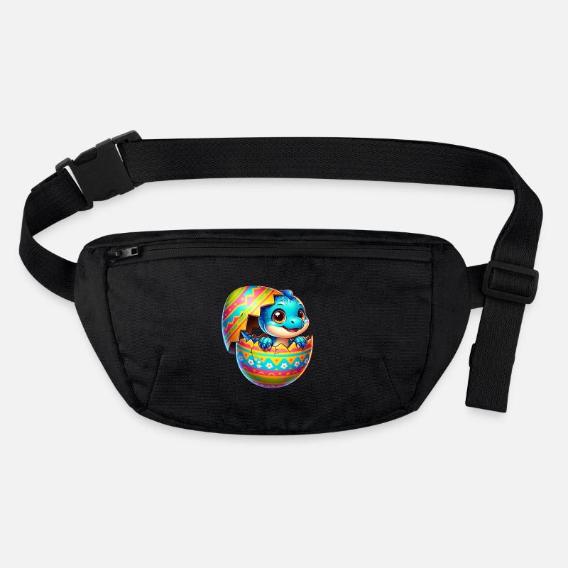Easter Egg Dino T-Rex Slip Colorful Cartoon Stanley/Stella recycled Hip Bag 