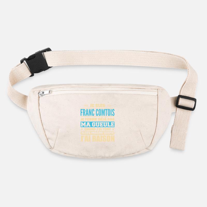 Franc comtois je ferme pas ma gueule franche comté Sac banane recyclé Stanley/Stella