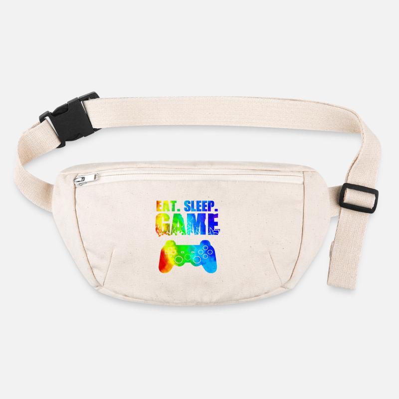 Gamer Game Play Online Computer Gaming Arcade Neon Stanley/Stella recycled Hip Bag 