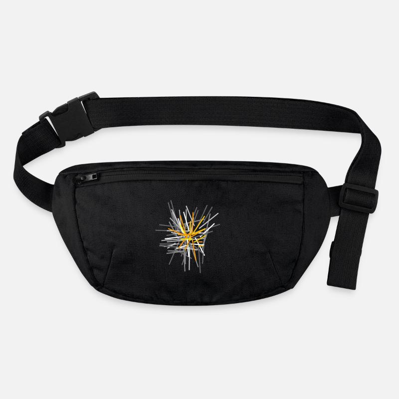 Abstrait - Sac banane recyclé Stanley/Stella - noir