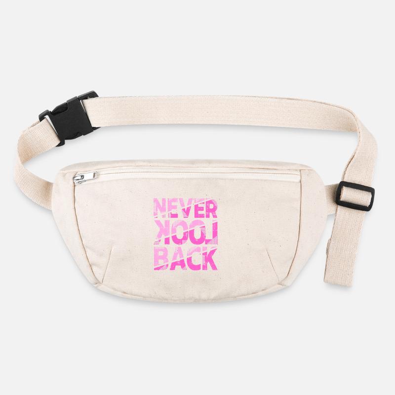 Never Look Back Motivational Design Stanley/Stella recycled Hip Bag 