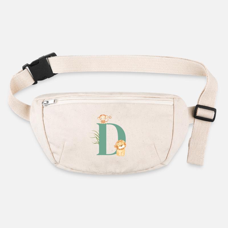 Lettre d vert animaux jungle Sac banane recyclé Stanley/Stella