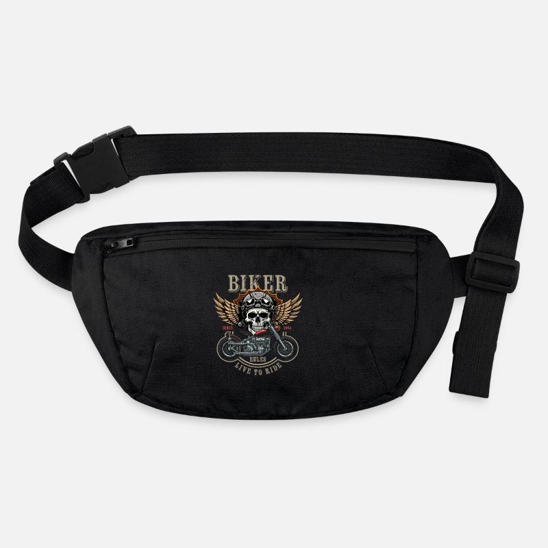 Biker Rules - Since 1964 - Live to Ride - Stanley/Stella recycelte Gürteltasche - Schwarz
