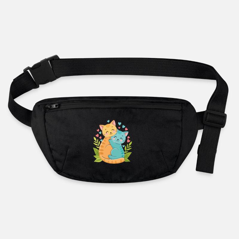 cuddling kittens Stanley/Stella recycled Hip Bag 