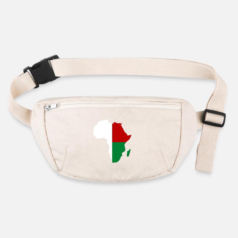 Drapeau de Madagascar Afrique Sac banane recyclé Stanley/Stella