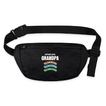 Grandpa Best Angler Baker Buddy Buddy - Stanley/Stella recycled Hip Bag  - black - Front