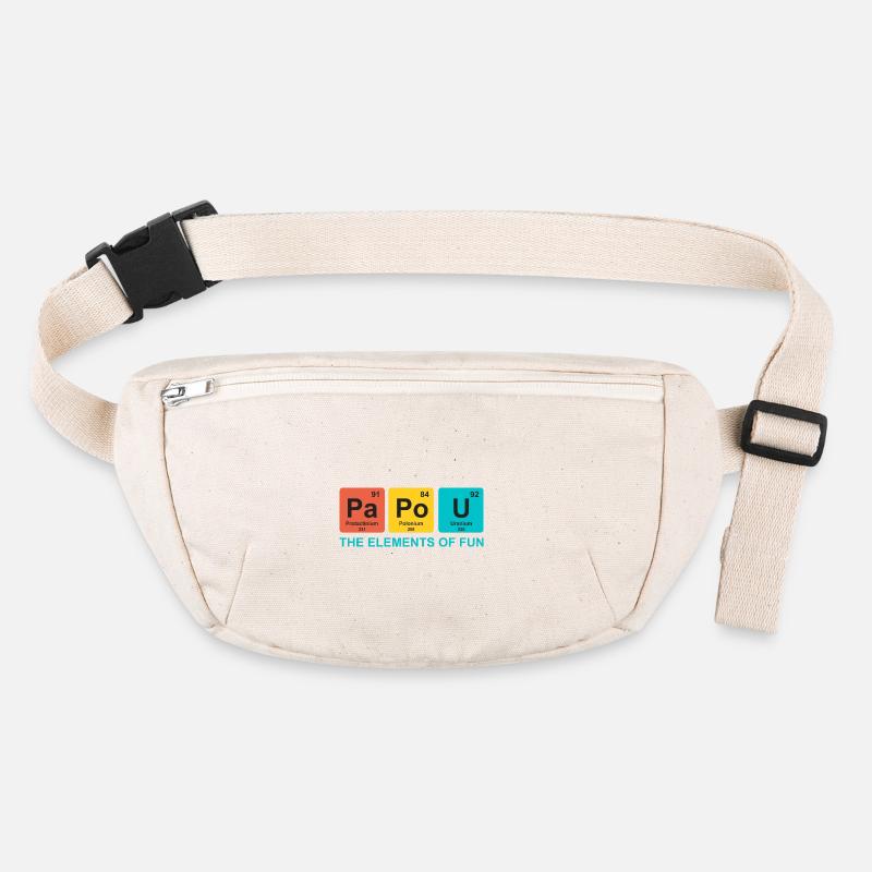 papou elements science cadeau papa drole Sac banane recyclé Stanley/Stella
