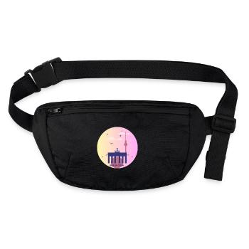 Berlin Chic - Stanley/Stella recycelte Gürteltasche - Schwarz - Vorne