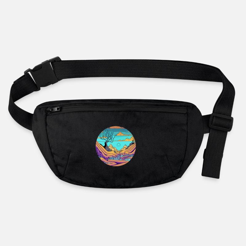 Psychedelic Valley Sunrise Stanley/Stella recycled Hip Bag 