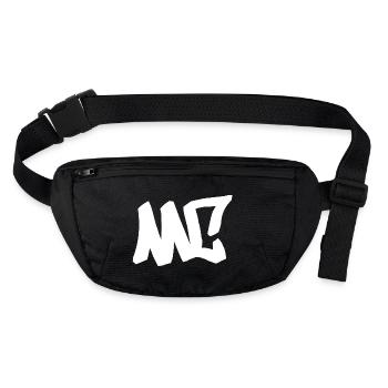MC - HipHop, Rap, Graffiti - Stanley/Stella recycelte Gürteltasche - Schwarz - Vorne