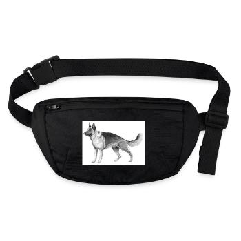 Autocollant berger allemand - Sac banane recyclé Stanley/Stella - noir - Devant