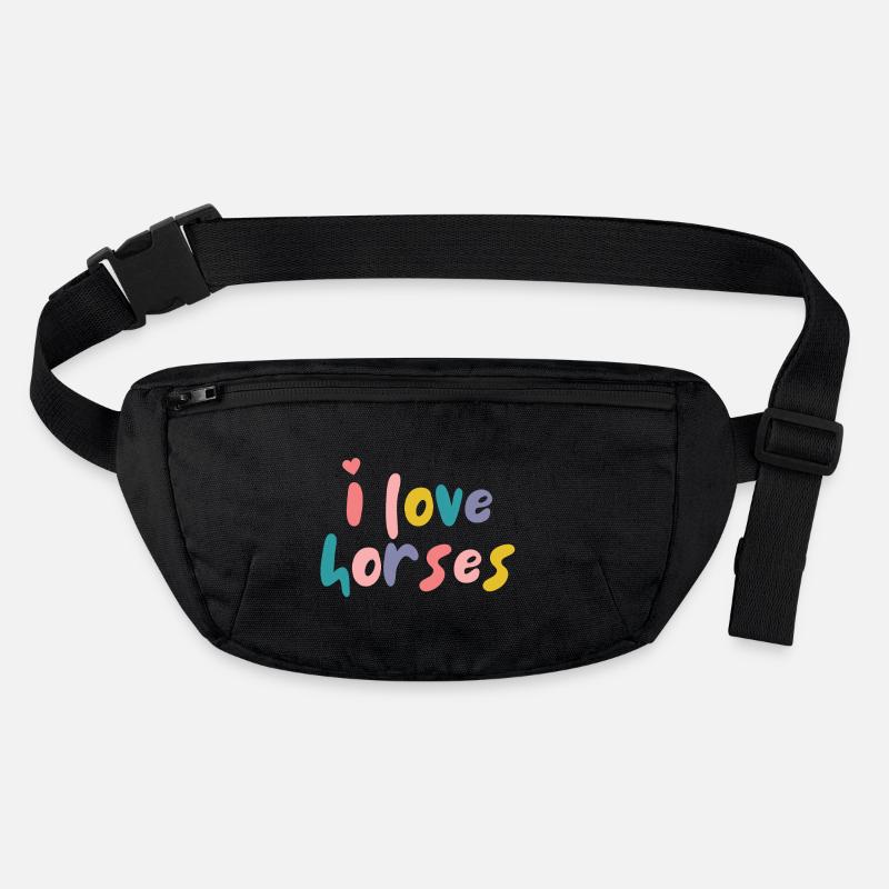 J’aime les chevaux - Dictons équestres - Cheval Sac banane recyclé Stanley/Stella